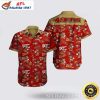 49ers Aloha Shirt – 49ers Gold Rush Beige Red Dotted Elegance Shirt