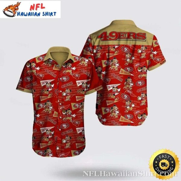 49ers Aloha Shirt – Mickey’s Gameday Spirit With The 49ers
