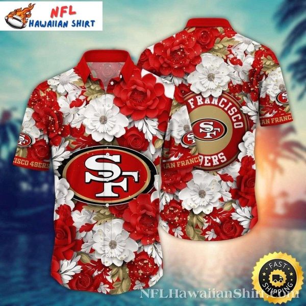 49ers Floral Emblematic – Tropical Hawaiian 49ers Shirt