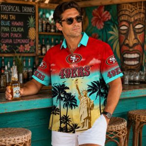 49ers Liberty Tropical Hawaiian Shirt