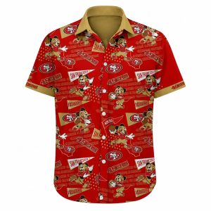 49ers Mickey Gameday Hawaiian Shirt 1