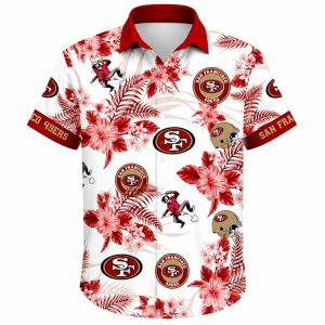 49ers Paradise Floral Hawaiian Shirt 1