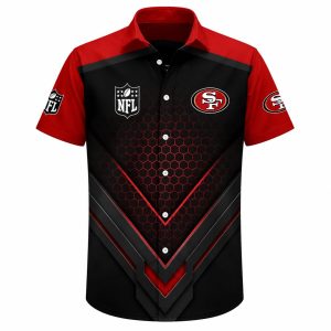 49ers Red Fade Custom Hawaiian Shirt 1