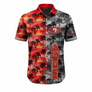 49ers Twilight Palms Hawaiian Shirt 1