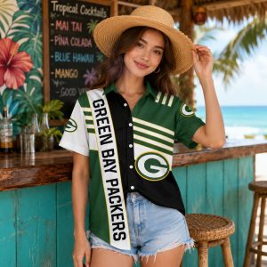 Green Bay Packers Abstract Art Hawaiian Shirt – Bold Fan Design