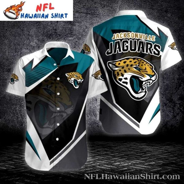 Abstract Panther Jacksonville Jaguars Hawaiian Aloha Shirt