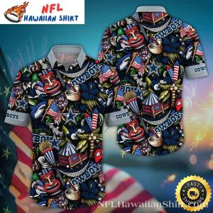 American Spirit Dallas Cowboys Aloha Shirt – Patriotic Tiki Fiesta
