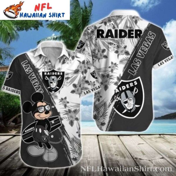 Animated Raider – Las Vegas Raiders Mickey Fun Hawaiian Shirt