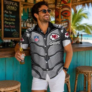 Armored Titan KC Chiefs NFL Personalized Hawaiian Shirt: Custom Name, 3D Armor Print