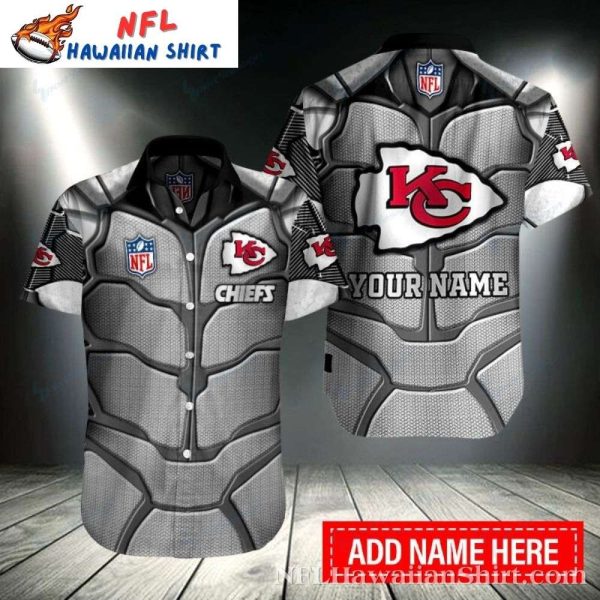 Armored Titan KC Chiefs NFL Personalized Hawaiian Shirt