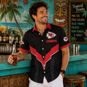 Arrowhead Nation Kansas City Chiefs Silhouette Men’s Tropical Shirt