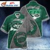 Beachside Blitz – NY Jets Hawaiian Shirt With Camouflage Design And Tropical Vibes