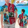 Atlanta Falcons Abstract Art Red Black Men’s Hawaiian NFL Shirt
