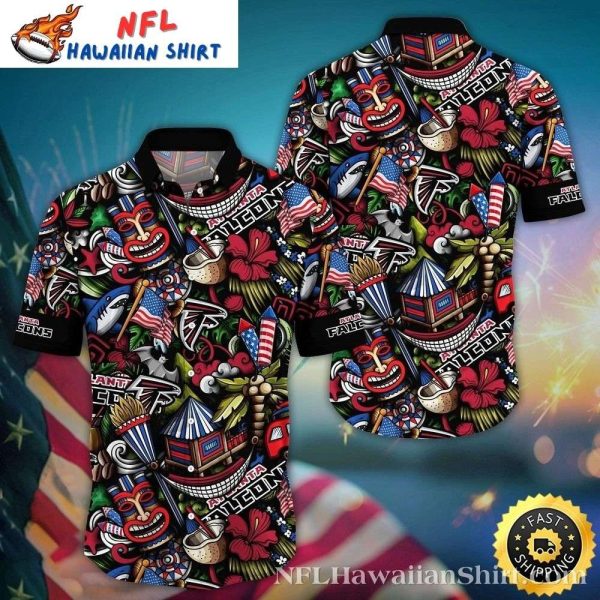 Atlanta Falcons Carnival Vibes NFL Hawaiian Shirt – Men’s Tropical Gear