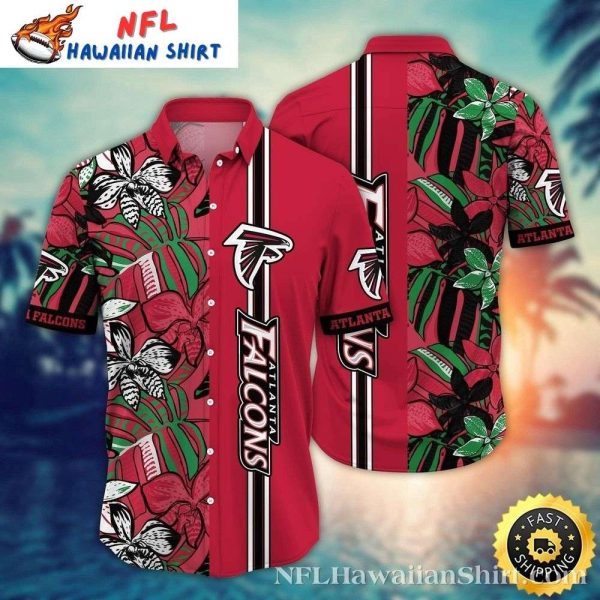 Atlanta Falcons Floral Tropics Hawaiian Shirt – NFL Vibrant Botanical Men’s Summer Gear