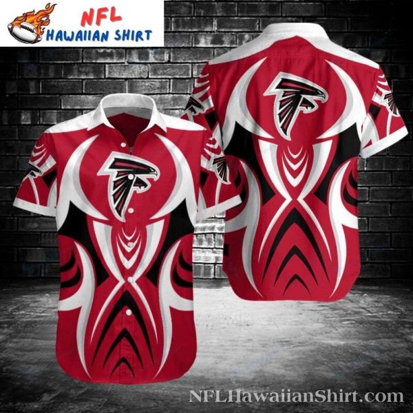 Atlanta Falcons Hawaiian Shirt With Abstract Wing Design