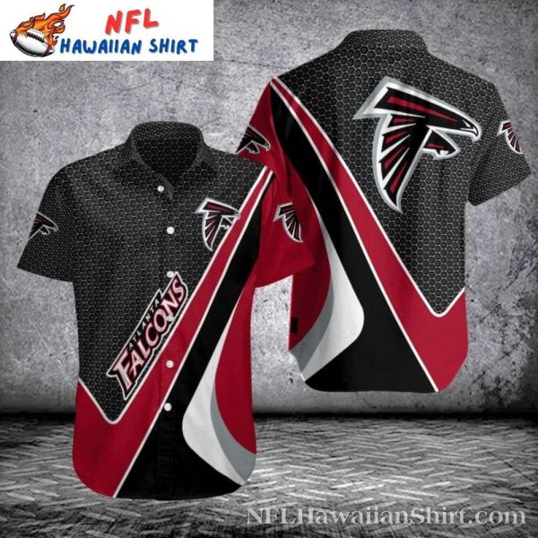 Atlanta Falcons Hawaiian Shirt With Team Logo Overlay