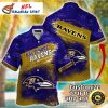 Baltimore Ravens Floral Wave Hawaiian Shirt – Blossoming Team Spirit