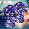 Baltimore Ravens Game Day Football Hawaiian Shirt – Sporty Ravens Aloha Button-Up