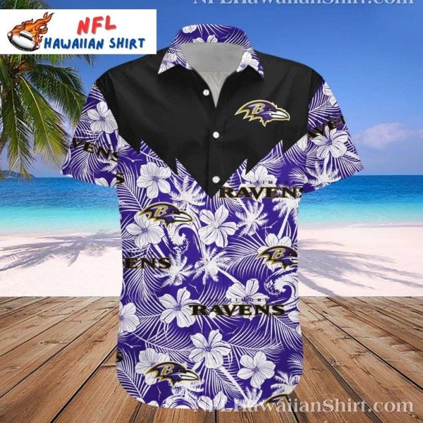 Baltimore Ravens Tropical Fade Hawaiian Shirt – Beachfront Ravens Aloha Wear