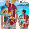 Abstract Gold Gridiron – NFL Hawaiian New Orleans Saints Shirt With Splatter Art
