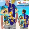 Baltimore Ravens Gold Brush Hawaiian Shirt – Customizable Fan Pride Aloha Wear