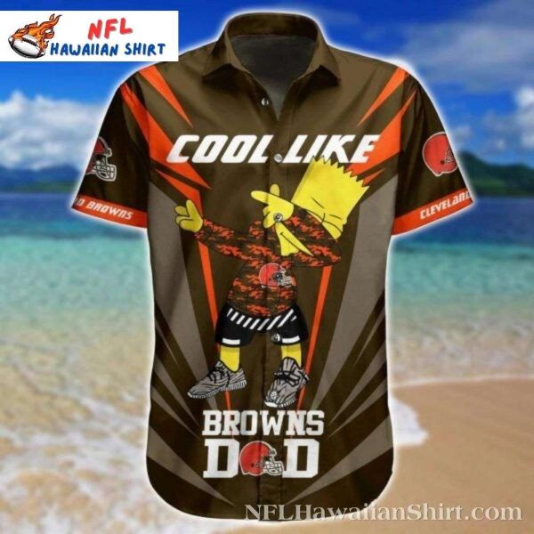 Bart’s Game Day – Cool Cleveland Browns Dad Hawaiian Shirt