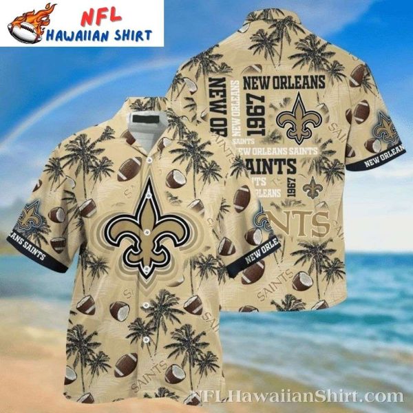 Beach Vibes New Orleans Saints Football Team Hawaiian Shirt