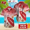 Beach Touchdown Saints Customizable Name Hawaiian Shirt