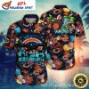 Customizable Name Tropical Leaf Philadelphia Eagles Hawaiian Shirt