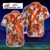 Angler’s Pride – Bengals Hawaiian Shirt With Fish Illustration And Customizable Name Number