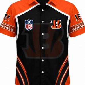Bengals Futuristic Custom Name and Number Hawaiian Shirt 1