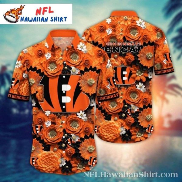 Bengals Garden Party Hawaiian Shirt – Cincinnati Bengals Floral Fiesta Aloha Shirt