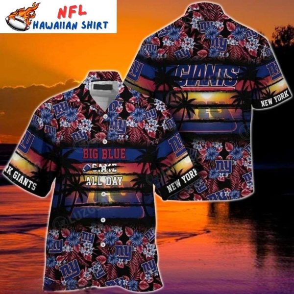 Big Blue Game All Day – New York Giants Hawaiian Shirt