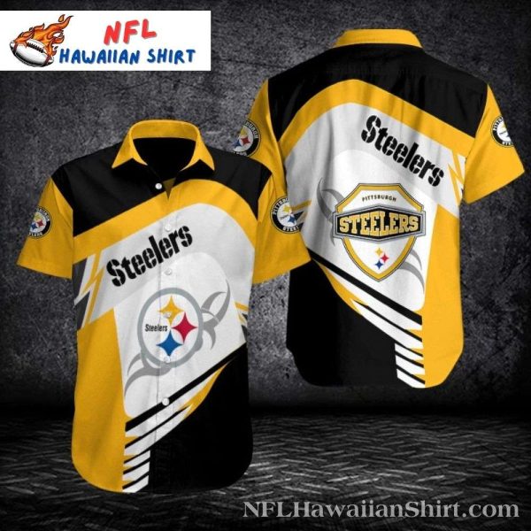 Black And Gold Boldness – Pittsburgh Steelers Aloha Shirt