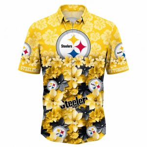 Bloom of Victory Floral Burst Steelers Hawaiian Shirt 1 1