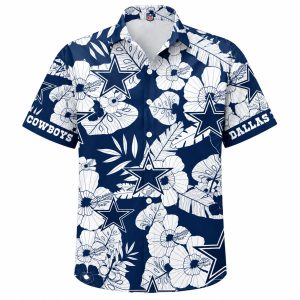 Blossom Night Cowboys Hawaiian Shirt Tropical Dark 1