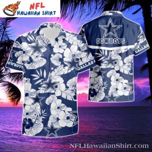Blossom Night Dallas Cowboys Tropical Hawaiian Shirt
