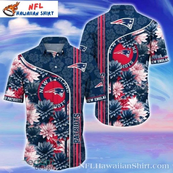 Blossoming Fanfare New England Patriots Hawaiian Shirt
