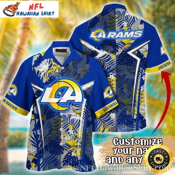 Blue Palms LA Rams Hawaiian Shirt – Tropical Wave