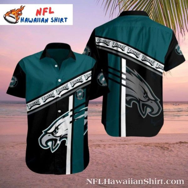 Bold Stripe Wing Philadelphia Eagles Hawaiian Shirt