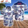 Bold Blossom NY Giants Tropical Shirt – New York Giants Floral Prowess Design