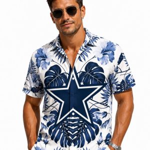 Botanical Night Sky Cowboys Hawaiian Shirt