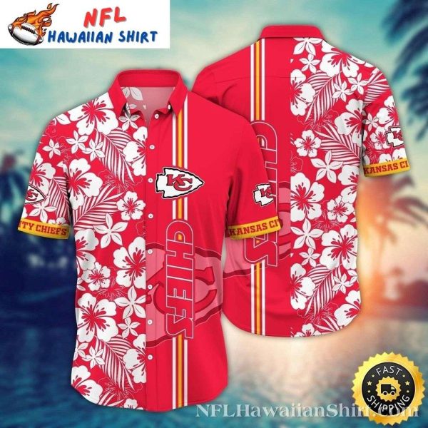 Bright Chiefs Bloom – Kansas City Chiefs Men’s Hawaiian Shirt