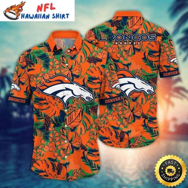 Broncos Hawaiian Shirt – Vibrant Tropical Design – Great For Fans