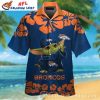 Broncos Power Fist Pump Customizable Hawaiian Shirt