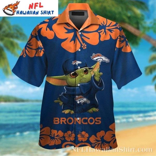 Broncos Magic – Hawaiian Denver Broncos Shirt With Baby Yoda Character