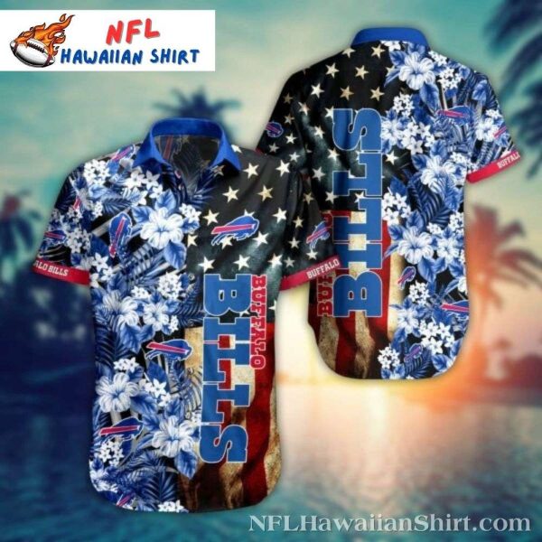 Buffalo Bills American Flag Design Hawaiian Shirt