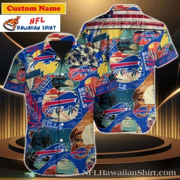 Buffalo Bills Coastal Collage Customized Hawaiian Shirt