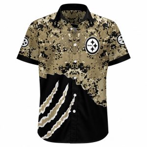 Camouflage Blitz Pittsburgh Steelers Tropical Shirt 1